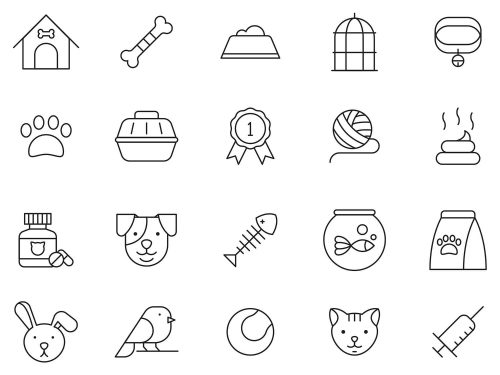 20 Free Pets Vector Icons