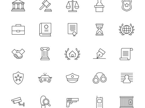 25 Free Law and Justice Icons