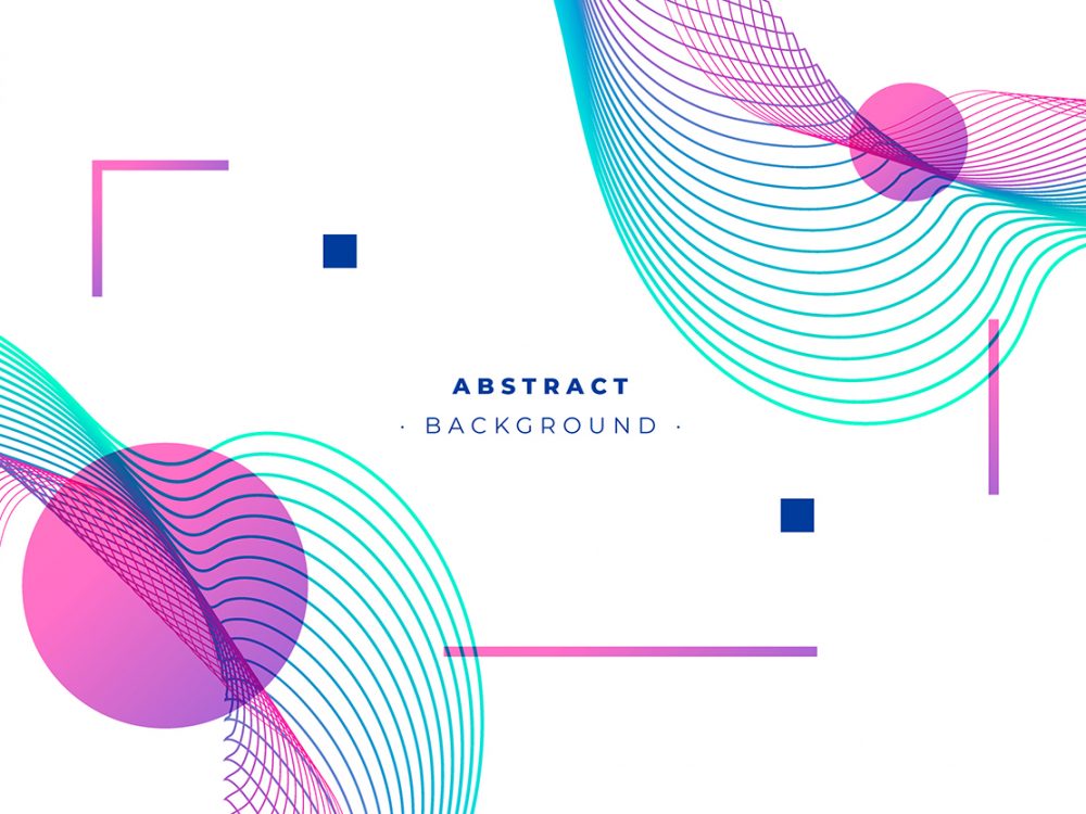 Abstract Background with Wavy Lines