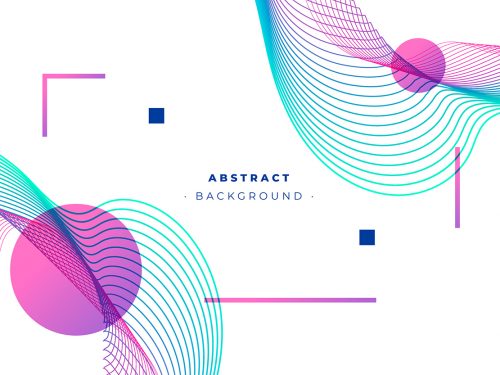 Abstract Background with Wavy Lines