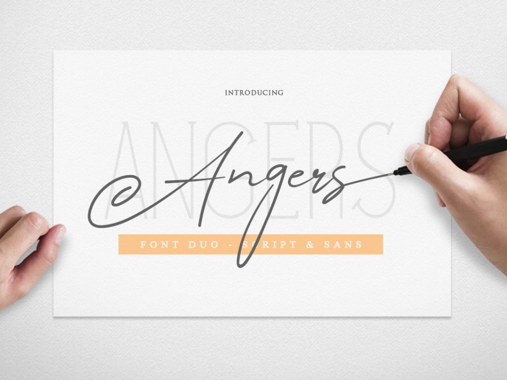 Angers Signature Script Font