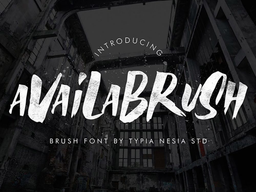 Availabrush Display Brush Font