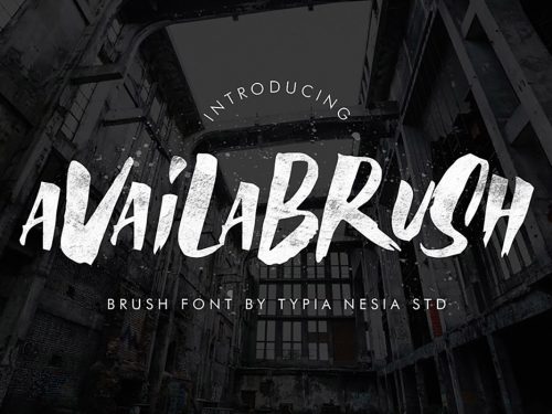 Availabrush Display Brush Font