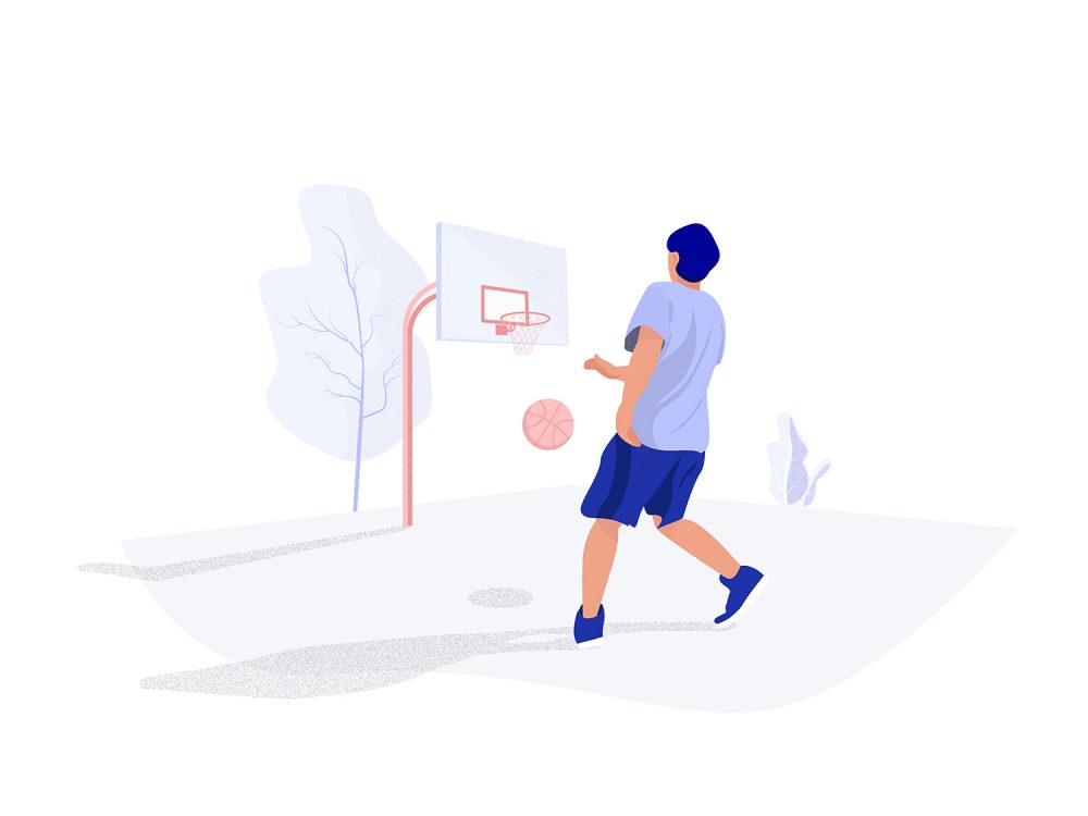 Basketball Player Illustration