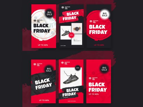 Black Friday Instagram Stories Template PSD