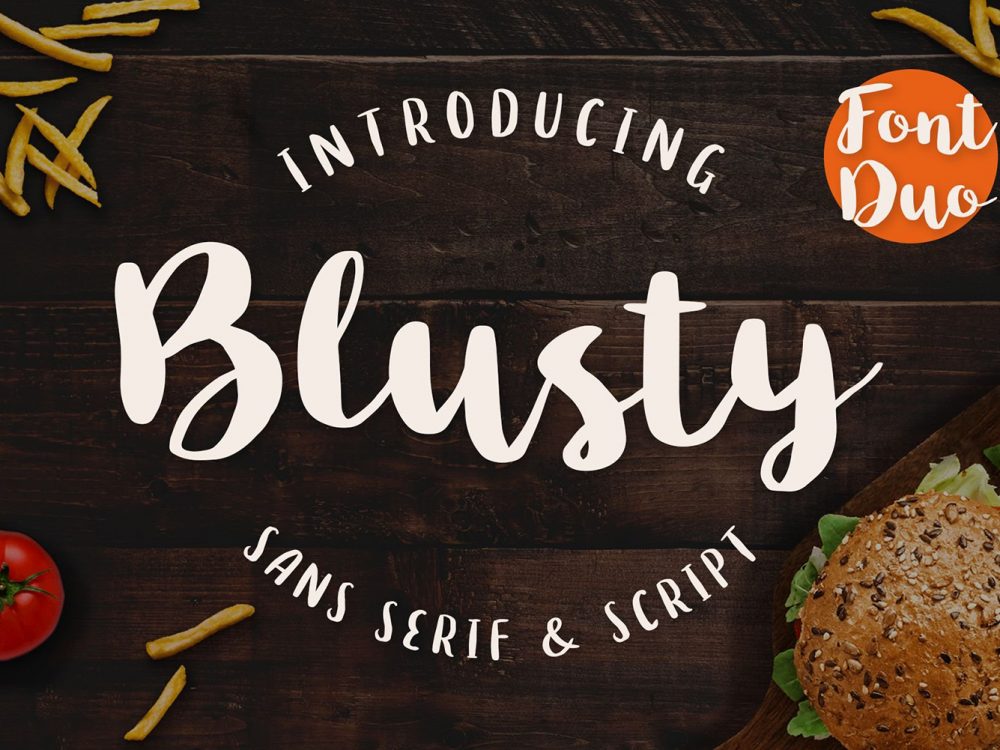 Blusty Script Font