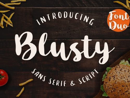 Blusty Script Font