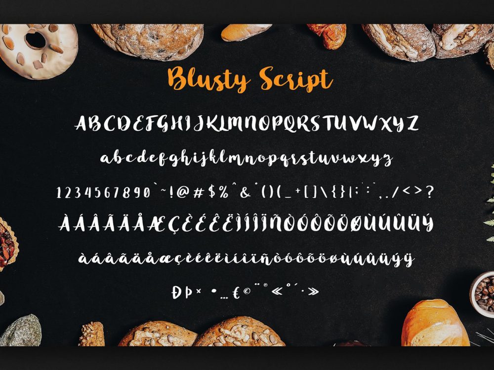 Blusty Script Font