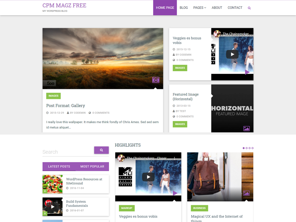 CPMmagz WordPress Theme