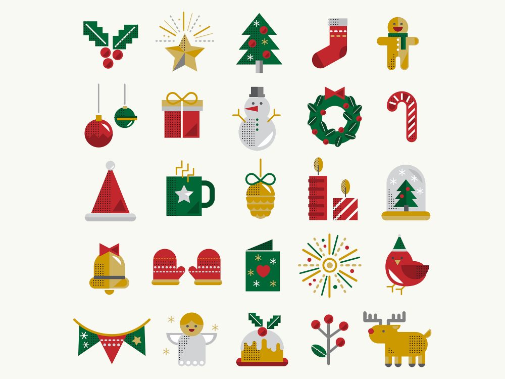 Christmas Icons Set