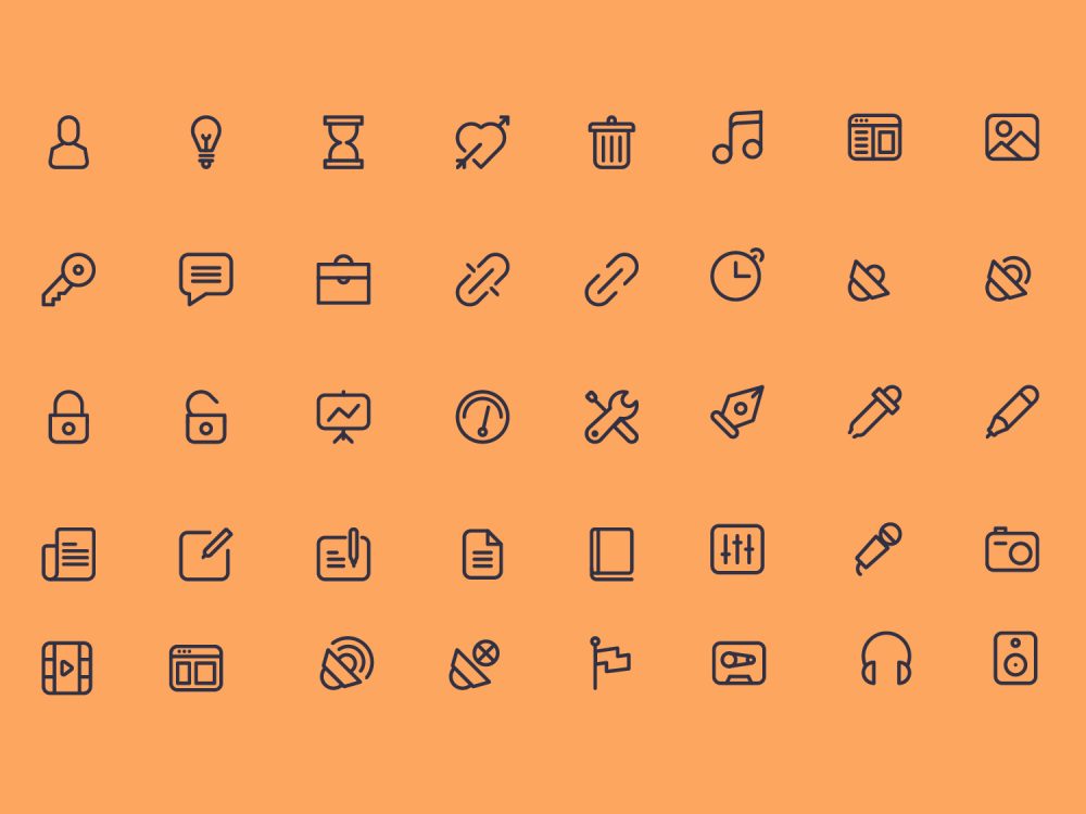 Cicons 40 Outline Icons