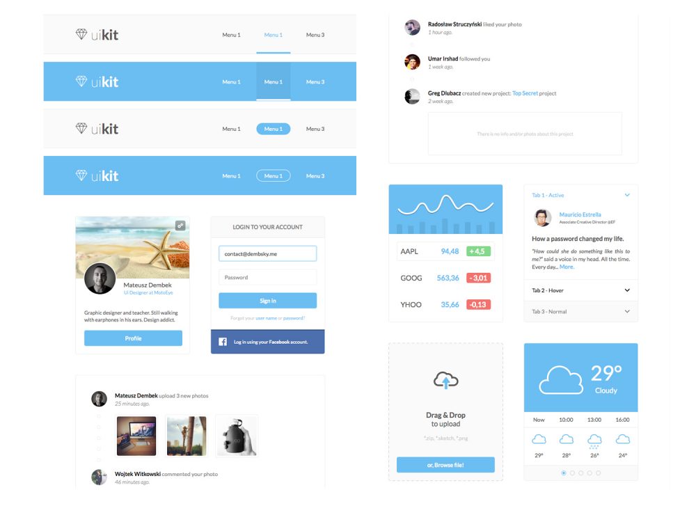 Crisp Light UI Kit