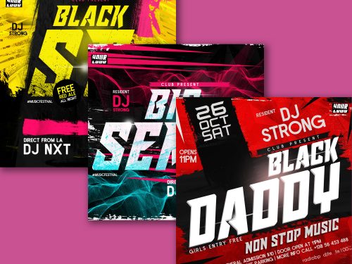 DJ Event Instagram Post Template