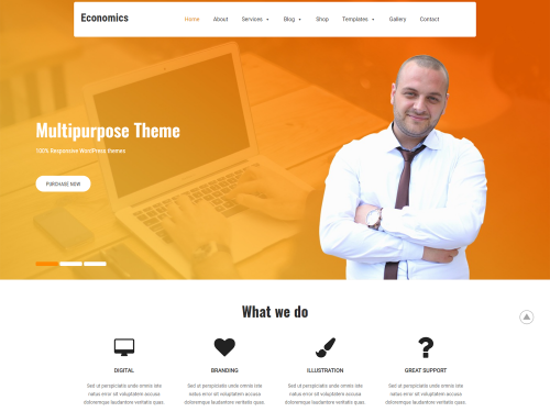 Economics WordPress Theme