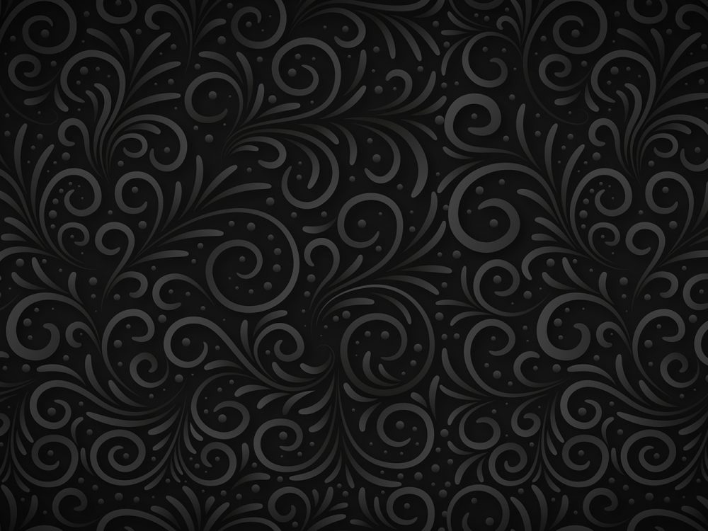 Elegant Black Ornamental Flower Background