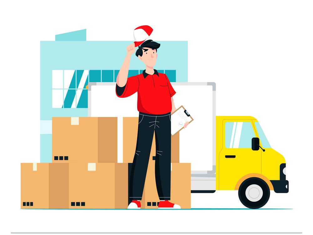 Fast Shipping Illustration