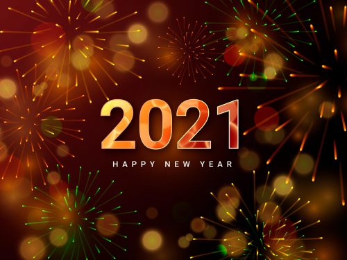 Fireworks New Year 2021 Background