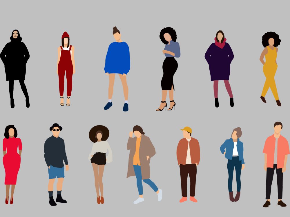 Flat Fashion People Illustrations