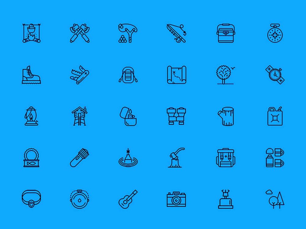 Free Camping Icons