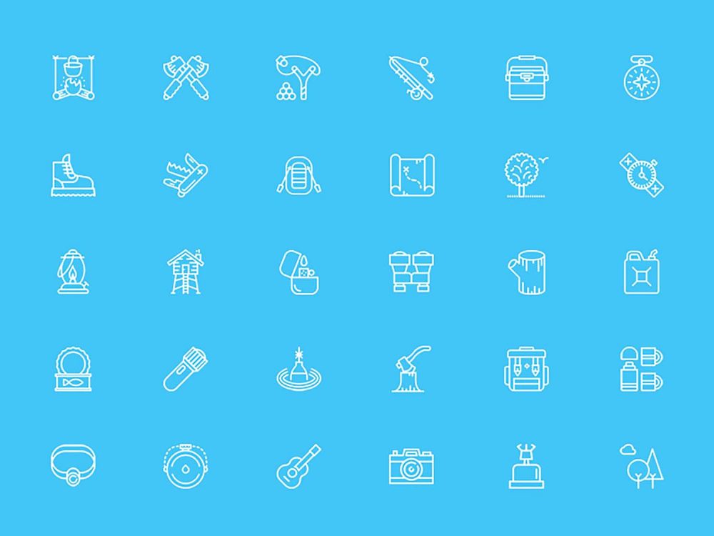Free Camping Icons