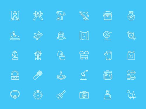 Free Camping Icons