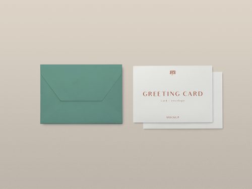 Free Greeting Card PSD Mockup