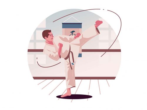 Free Karate Vector Illustration