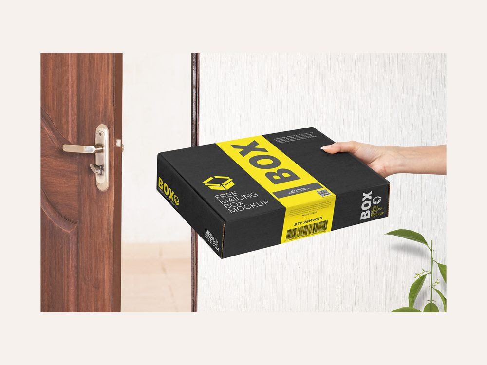 Free Mailing Box Mockup