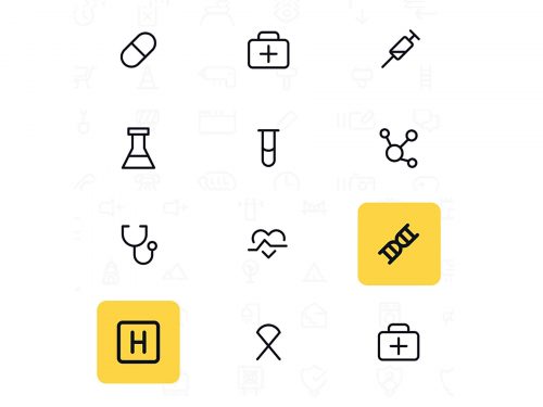 Free Medicine Line Icons