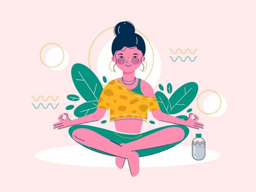 Free Mental Wellbeing Illustration