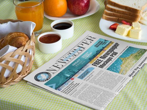 Free Newspaper Mockup PSD