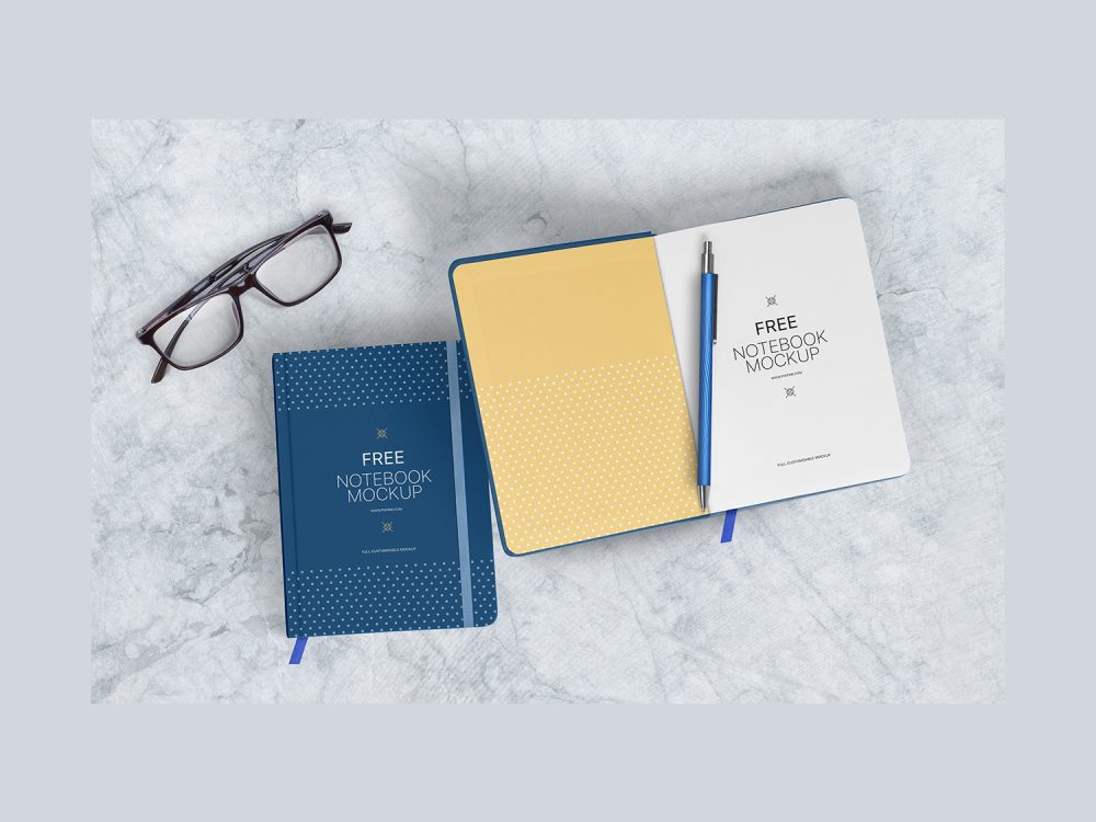 Free Notebook Mockup
