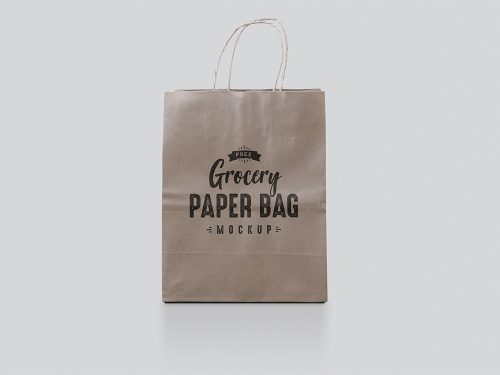 Free Paper Bag Mockup
