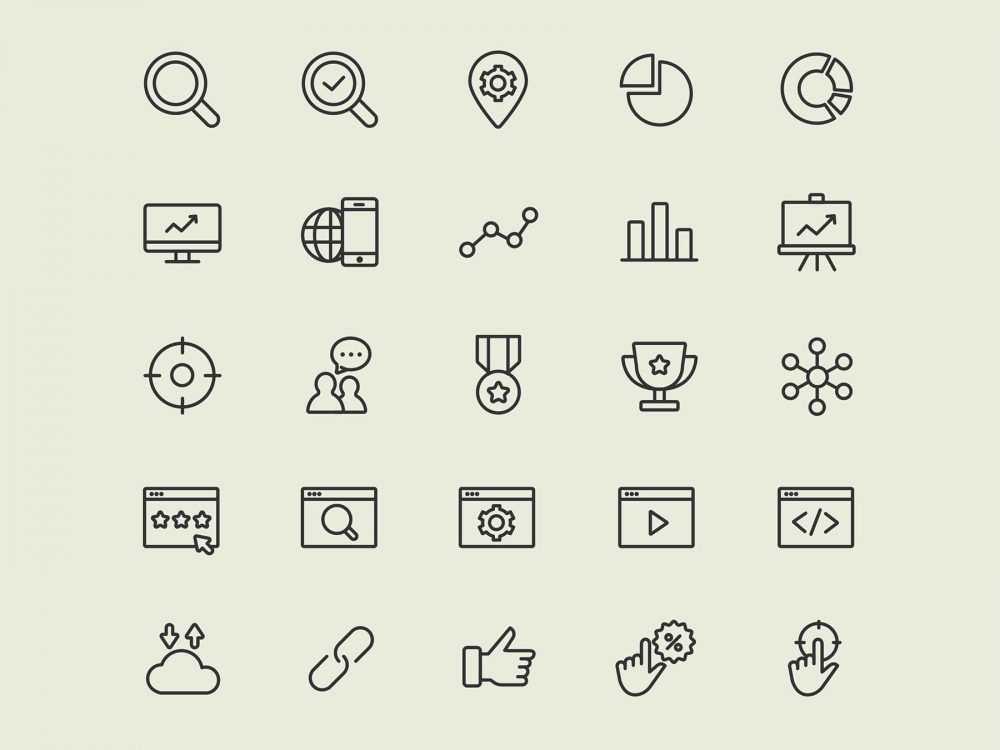 Free Search Engine Optimization Icons