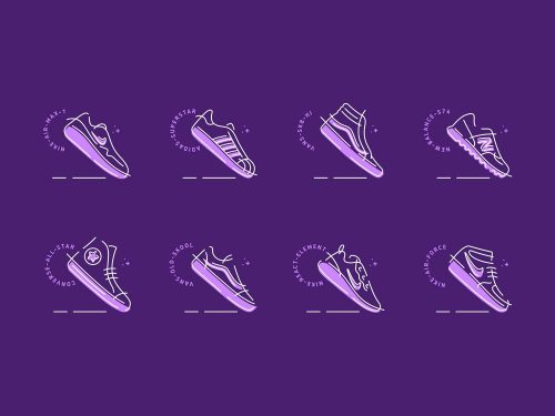Free Sneakers Vector Icons
