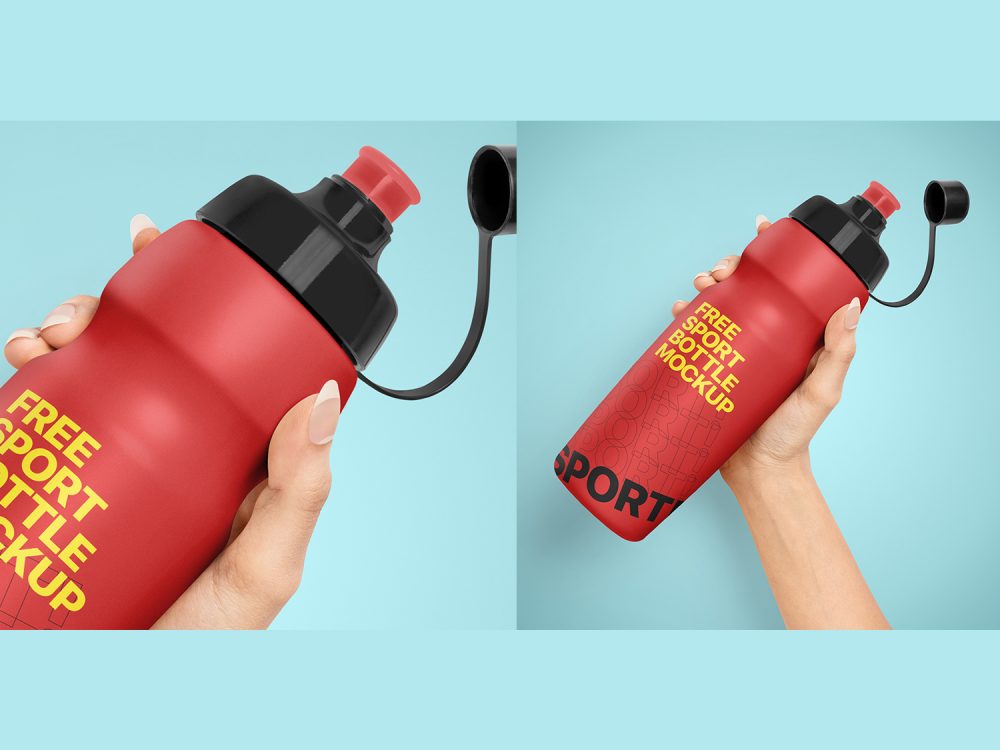 Free Sport Bottle Mockup