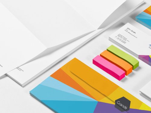 Free Stationery PSD Mockup Scene