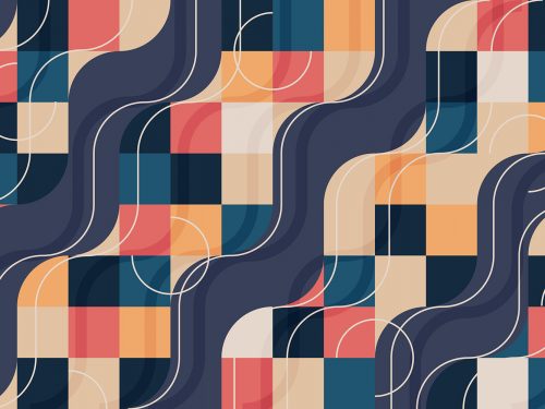 Geometric Mural Background