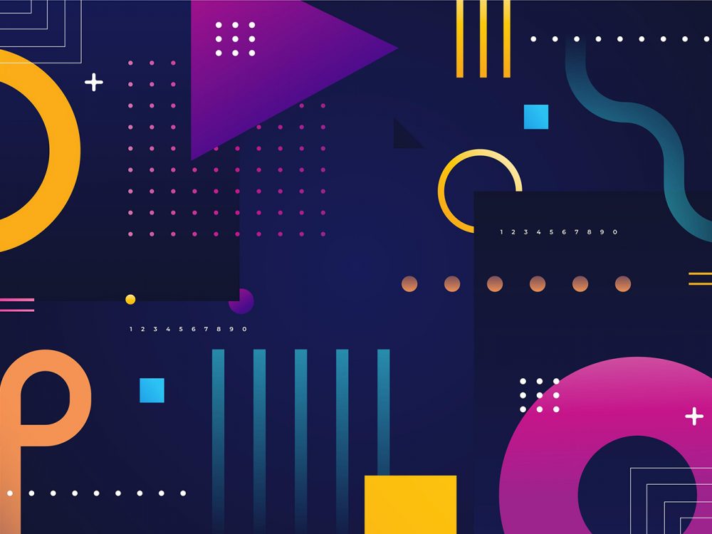 Gradient Geometric Background