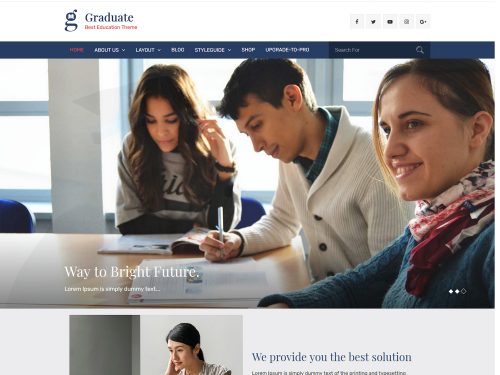 Graduate Multipurpose WordPress Theme