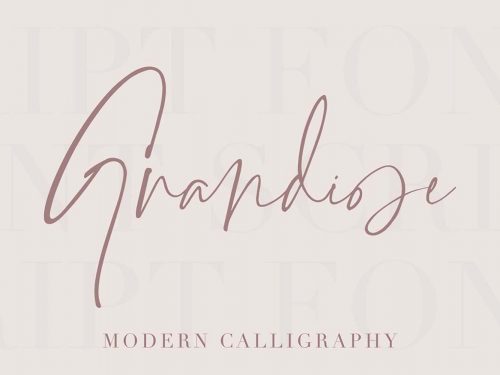 Grandiose Stylish Signature Font