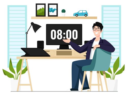 Graphic Design Workstation Illustration