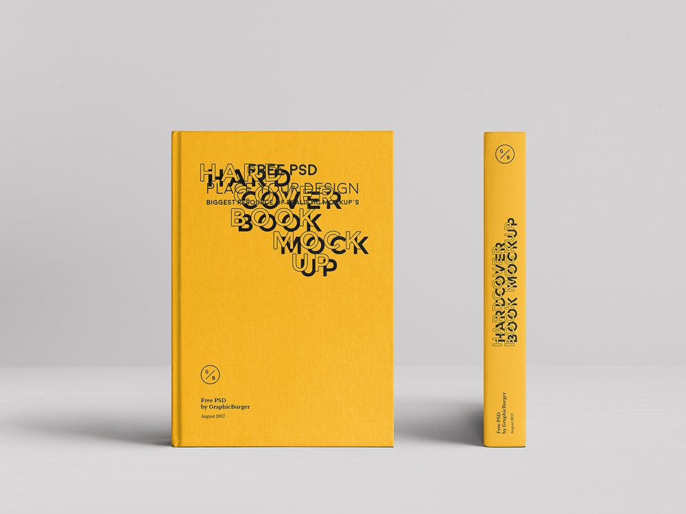 Hardcover Book Free Mockup