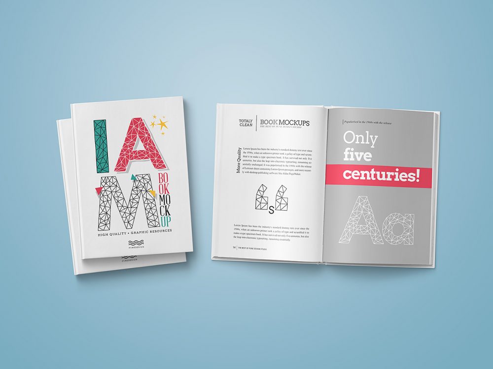 Hardcover Book Mockup Free