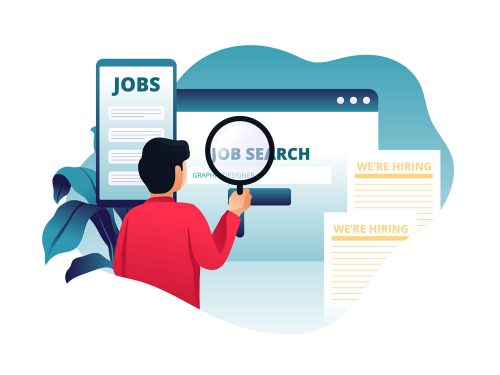 Job Hunting Illustration