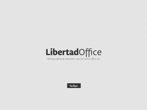 Libertad Office Free Font