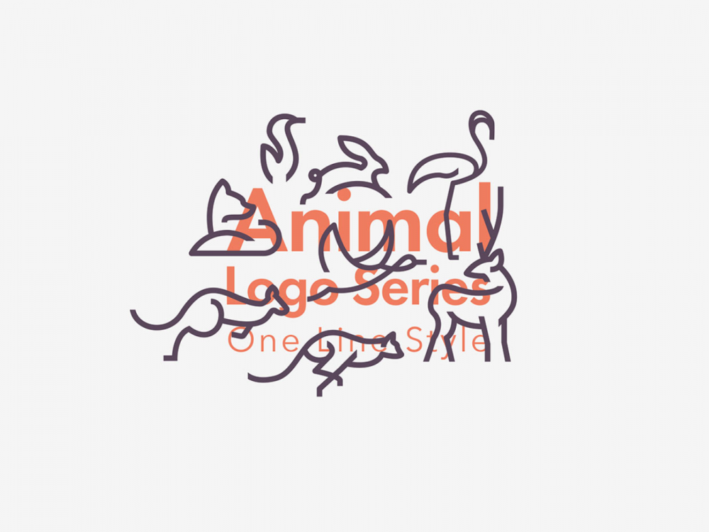 Line Animals Logo Bundle