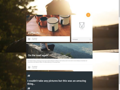 Material Design Blog HTML Template