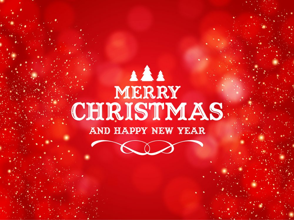 Merry Christmas and Happy New Year Background