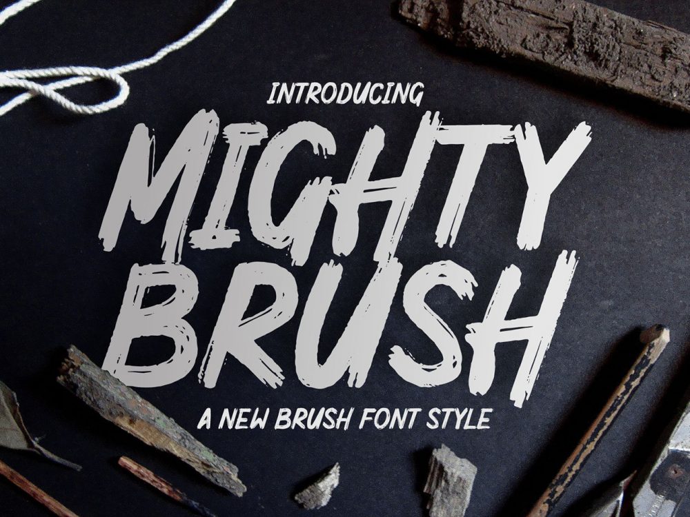 Mighty Brush Font Free Demo